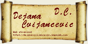 Dejana Cvijančević vizit kartica